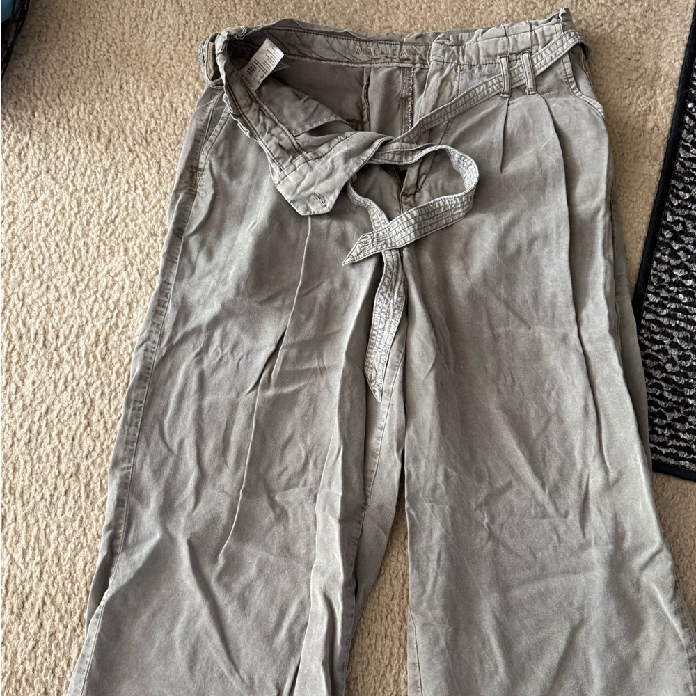 American eagle wide leg capris